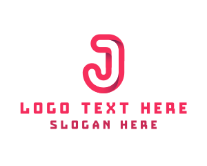 Letter J - Web Developer Programmer logo design
