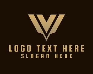 Luxury Modern Elegant Letter V logo design