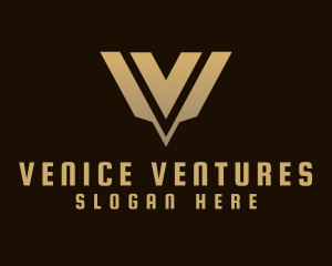 Luxury Modern Elegant Letter V logo design