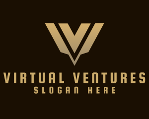 Luxury Modern Elegant Letter V logo design