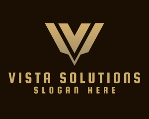 Luxury Modern Elegant Letter V logo design