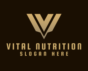 Luxury Modern Elegant Letter V logo design