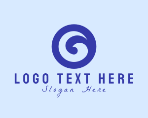 Aquatic - Ocean Wave Swirl Vortex logo design