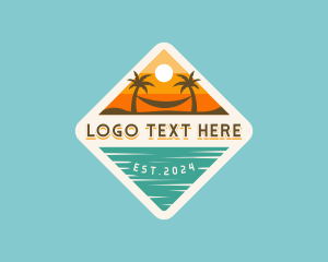 Vacation - Beach Tropical Resort logo design