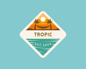 Beach Tropical Resort logo design