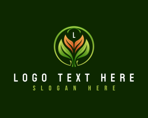 Plant - Leaf Landscaping Lawn logo design