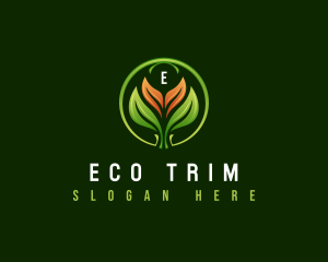 Leaf Landscaping Lawn logo design