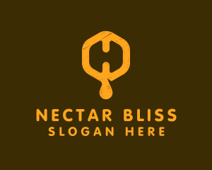 Nectar - Letter H Beehive logo design