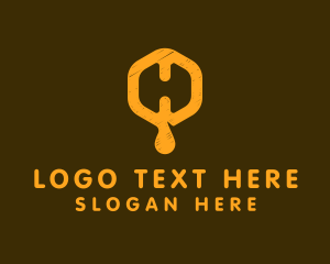 Sugar - Letter H Beehive logo design