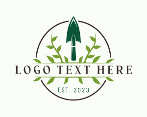 Farmer - Garden Trowel Landscaping logo design