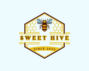 Honeycomb - Honeycomb Bee Bumblebee logo design