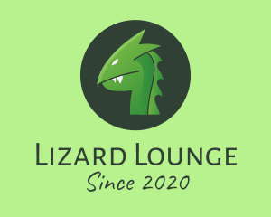 Lizard - Green Dragon Creature logo design