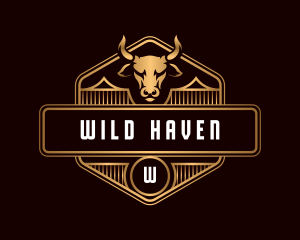 Luxury Bull Farm logo design