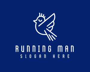 Flying Macaw Bird Logo