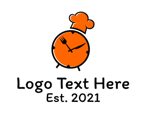 Timer - Clock Restaurant Chef logo design