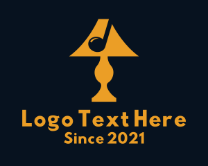 Home Decor - Music Note Lamp logo design
