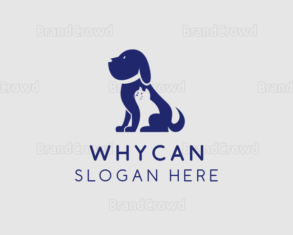 Dog Cat Veterinarian Logo