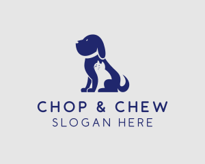 Dog Cat Veterinarian Logo