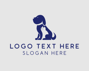 Dog Cat Veterinarian Logo