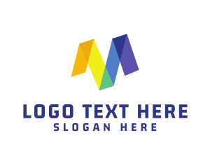 Metro - Printing Company Letter M logo design