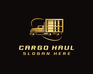 Truck Delivery Cargo logo design