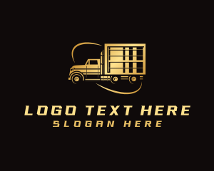 Forwarding - Truck Delivery Cargo logo design