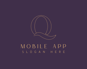 Minimalist Elegant Fashion Letter Q Logo