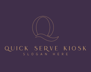 Minimalist Elegant Fashion Letter Q logo design