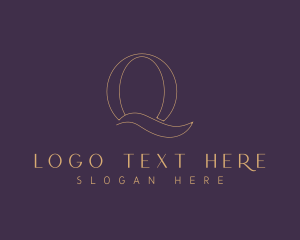 Minimalist Elegant Fashion Letter Q Logo