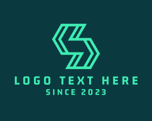Geometric - Modern Tech Letter S logo design