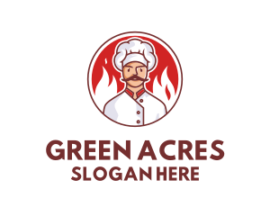 Fire Chef Restaurant  logo design