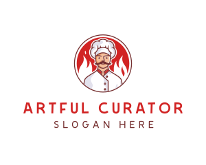 Fire Chef Restaurant  logo design