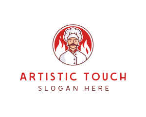 Fire Chef Restaurant  logo design