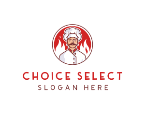 Fire Chef Restaurant  logo design