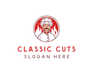 Fire Chef Restaurant  logo design