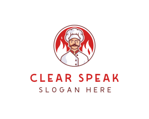 Fire Chef Restaurant  logo design