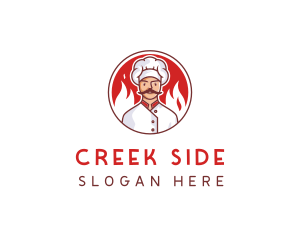 Fire Chef Restaurant  logo design