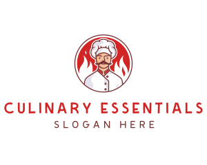 Fire Chef Restaurant  logo design