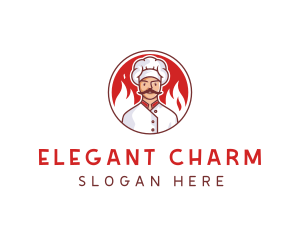 Fire Chef Restaurant  logo design