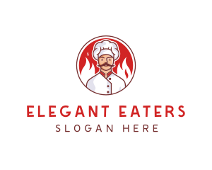 Fire Chef Restaurant  logo design