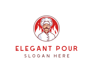 Fire Chef Restaurant  logo design