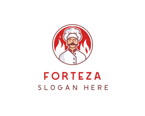 Fire Chef Restaurant  logo design