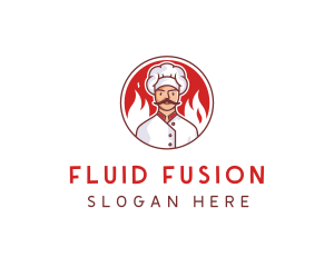 Fire Chef Restaurant  logo design