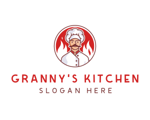 Fire Chef Restaurant  logo design