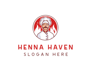 Fire Chef Restaurant  logo design