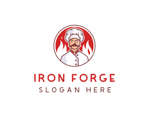 Fire Chef Restaurant  logo design