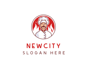 Fire Chef Restaurant  logo design