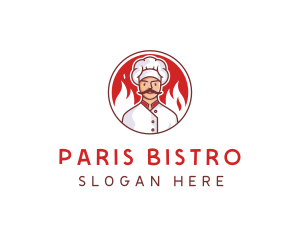 Fire Chef Restaurant  logo design