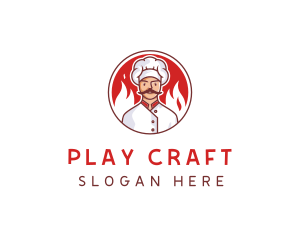 Fire Chef Restaurant  logo design