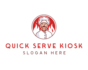 Fire Chef Restaurant  logo design